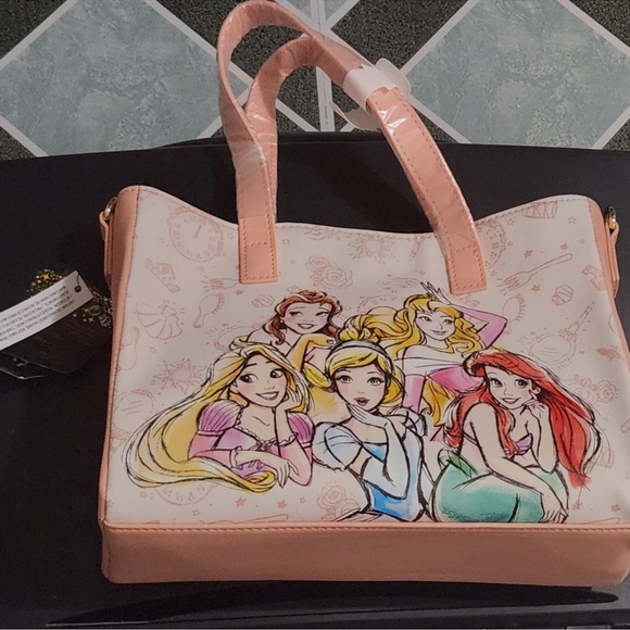 Disney Handbags - Disney Princess Tote Bag - Pink and White